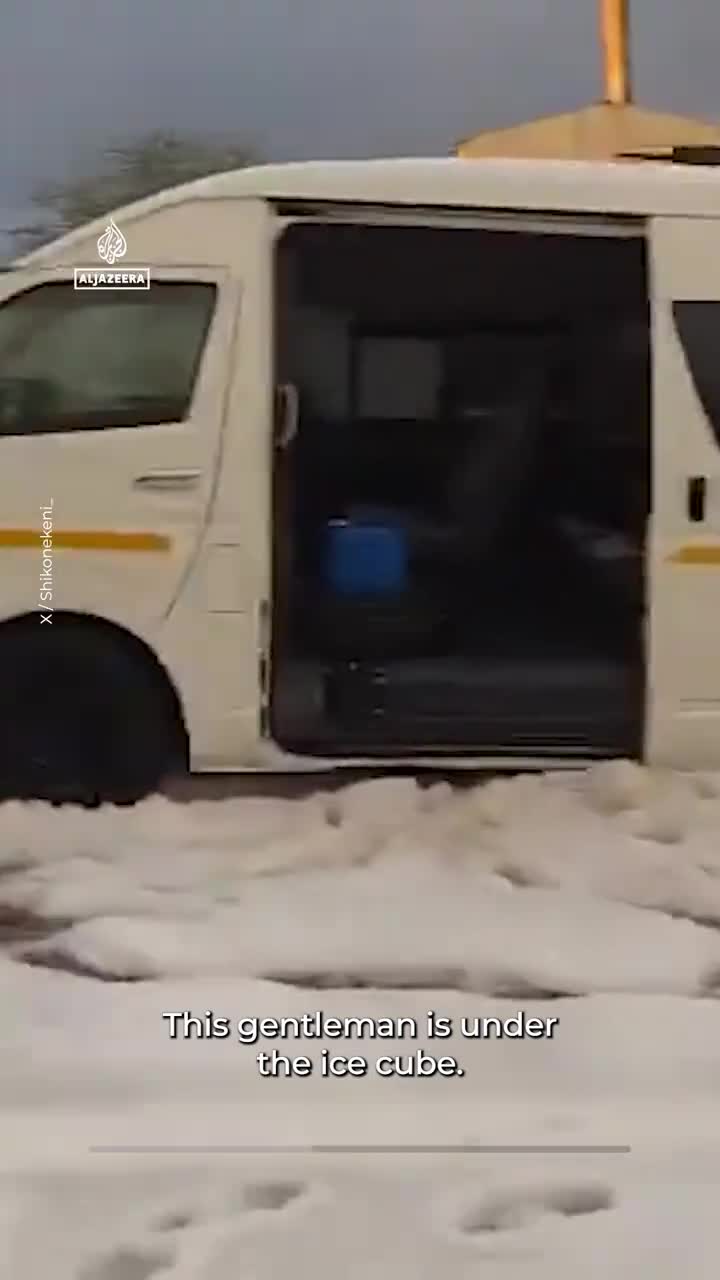 Massive Hailstorm Blankets Namibia