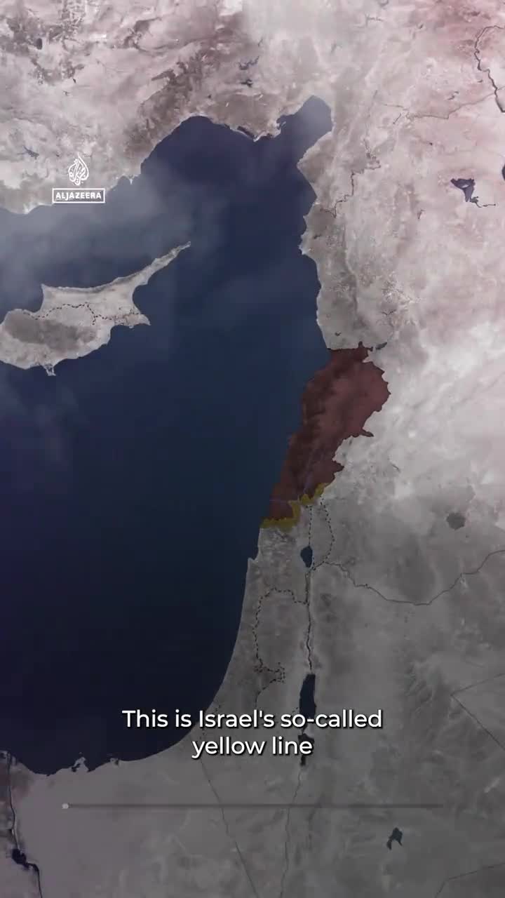 Israel's 'Yellow Line' in Lebanon and Gaza